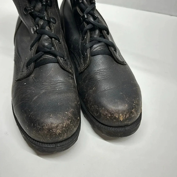 Altama Speedlace Combat Boots Leather Made in the USA Vintage Black Men\'s Size 8 main image 8